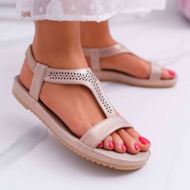 Sandale pentru femei Flat Pink S.Barski Emente roz 1