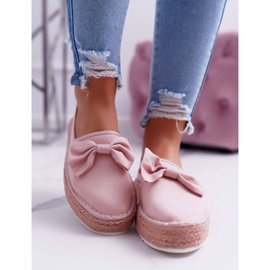 Espadrile pentru femei Material Big Star Pink DD274785 roz 2 Espadrile pentru femei Material Big Star Pink DD274785 roz 2
