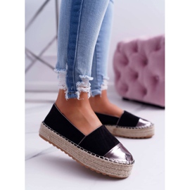 Espadrile de damă Platforma Ringer Neagră negru 1
