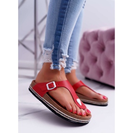 Flip-flops pentru femei Red Big Star DD274128 roșu 1