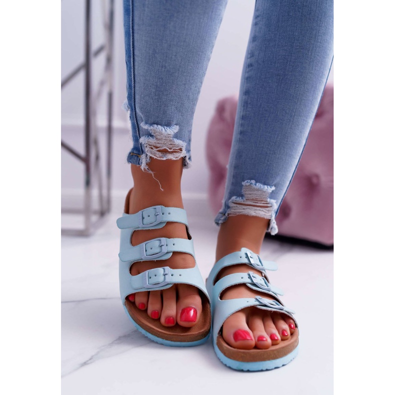 Papuci de damă Albastru deschis Big Star DD274137 1