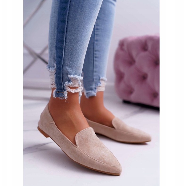 Mocasini de damă Lu Boo Beige Magnus bej 1