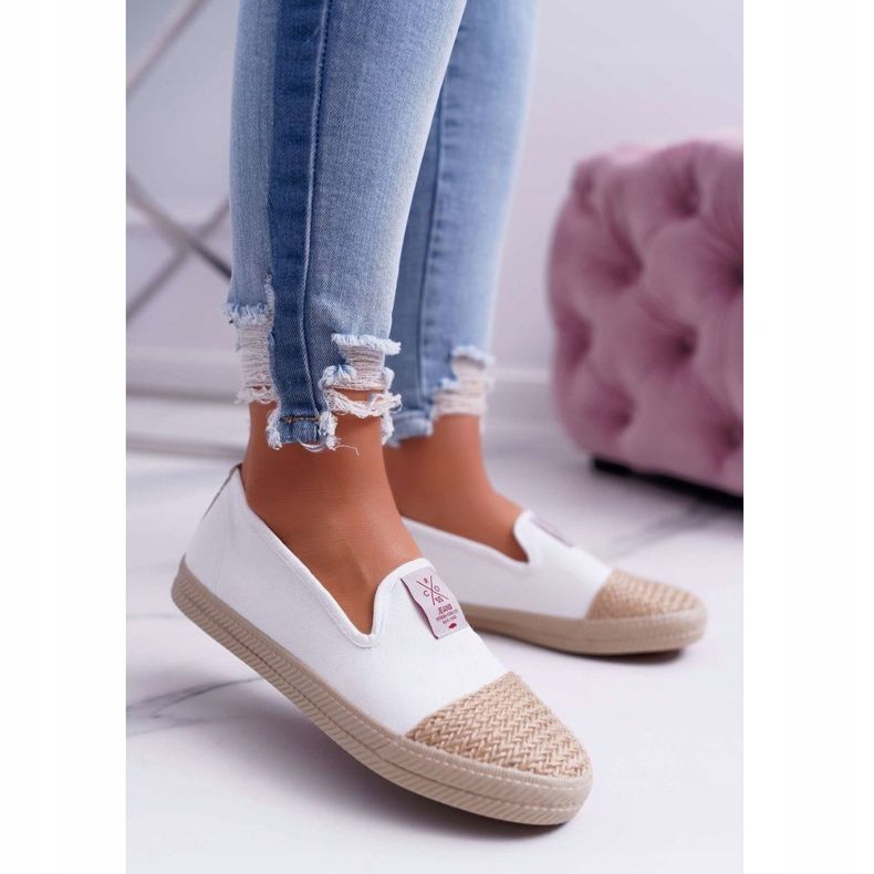 Espadrile de damă Cross Jeans White DD2R4044 alb 1 Espadrile de damă Cross Jeans White DD2R4044 alb 1