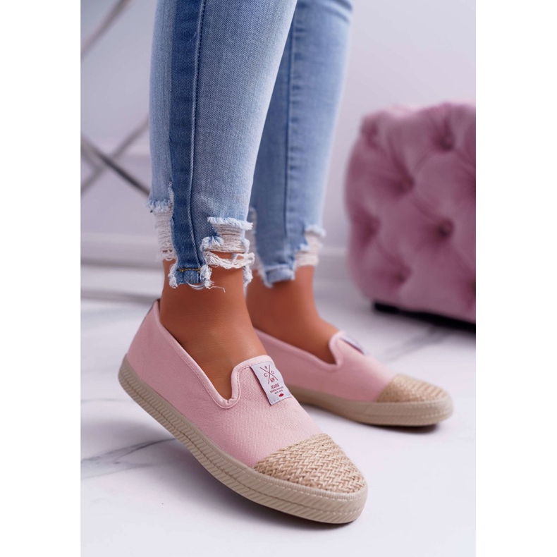 Espadrile de damă Cross Jeans Pink DD2R4048 roz 1