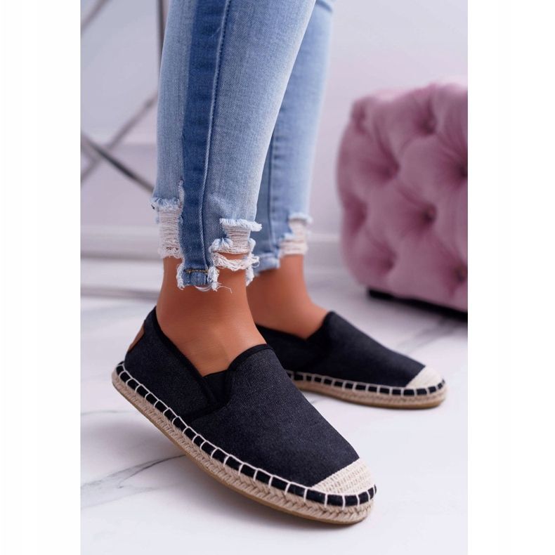 Espadrile de damă Cross Jeans Black DD2R4106 negru 1 Espadrile de damă Cross Jeans Black DD2R4106 negru 1