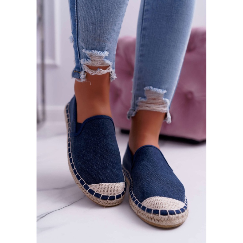 Espadrile de damă Cross Jeans Blue Navy DD2R4108 albastru marin 2 Espadrile de damă Cross Jeans Blue Navy DD2R4108 albastru marin 2