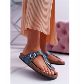 EVE Papuci de damă Flip-flops Blue Navy Baisan albastru marin 2