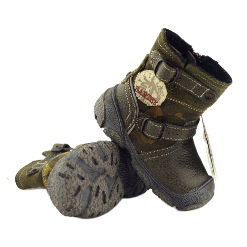 Cizme pentru copii din piele 91543 Green Bartek verde 3