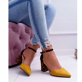 PS1 Pompă de damă pe toc Ferri galben leopard maro negru multicolor 1 PS1 Pompă de damă pe toc Ferri galben leopard maro negru multicolor 1