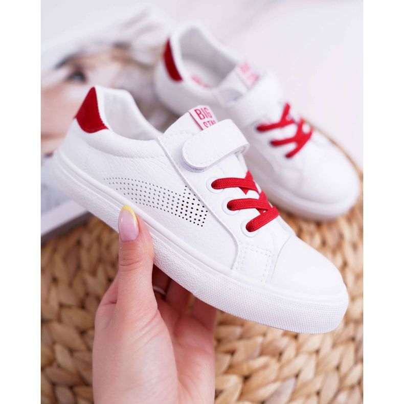 Adidași pentru copii Big Star With Velcro White DD374106 ['alb'] alb 2