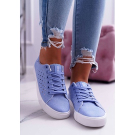 Adidași pentru femei Big Star Blue DD274047 albastru 1