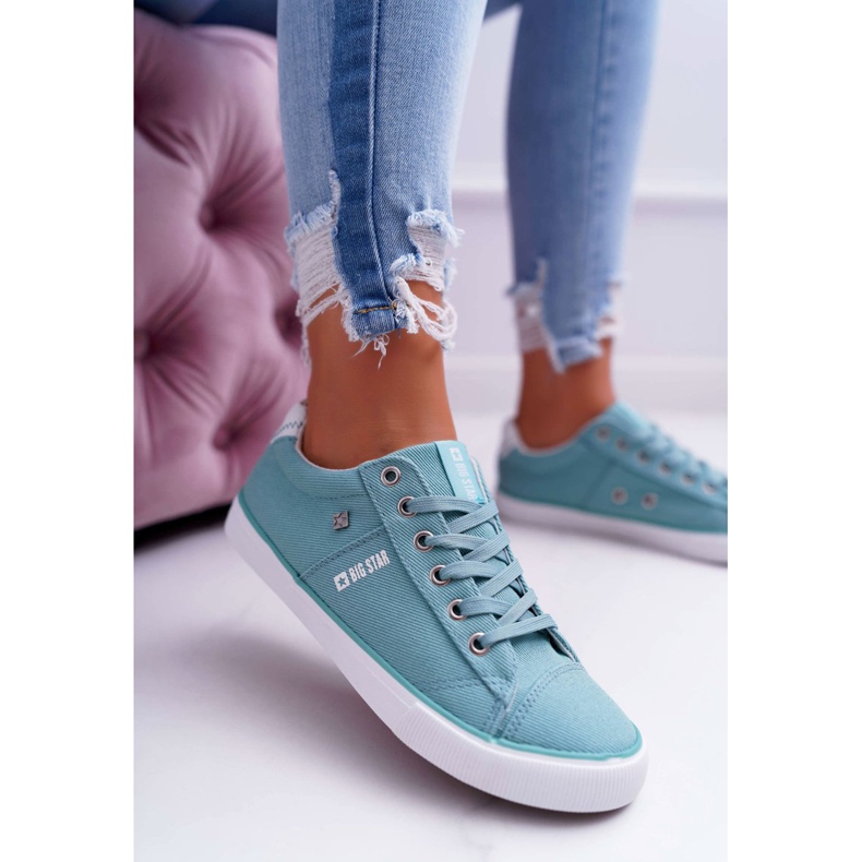 Adidași pentru femei Big Star Mint DD274351 verde 1