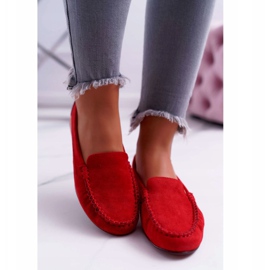 Mocasini de damă Sergio Leone Suede Red Winted roșu 2 Mocasini de damă Sergio Leone Suede Red Winted roșu 2