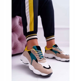 NFR Încălțăminte sport pentru femei Suede Green Yellow Lollipop multicolor verde galben 2