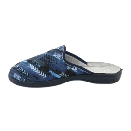 Pantofi pentru copii Befado colorate 707Y402 negru albastru marin albastru 2