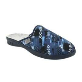 Pantofi pentru copii Befado colorate 707Y402 negru albastru marin albastru 1