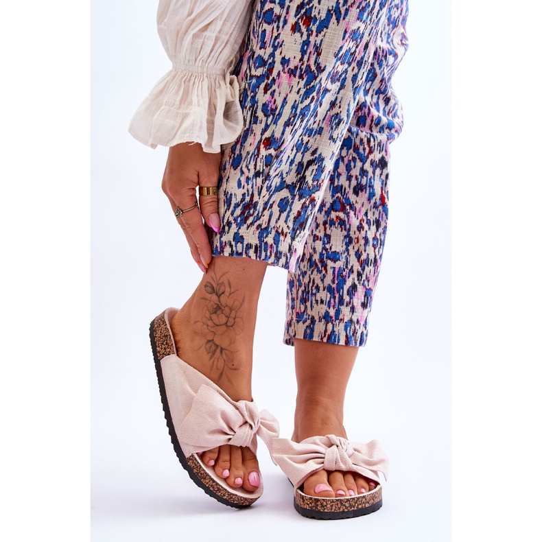 PS1 Papuci Bej Femei Cu Plecă Wendy Cork 1