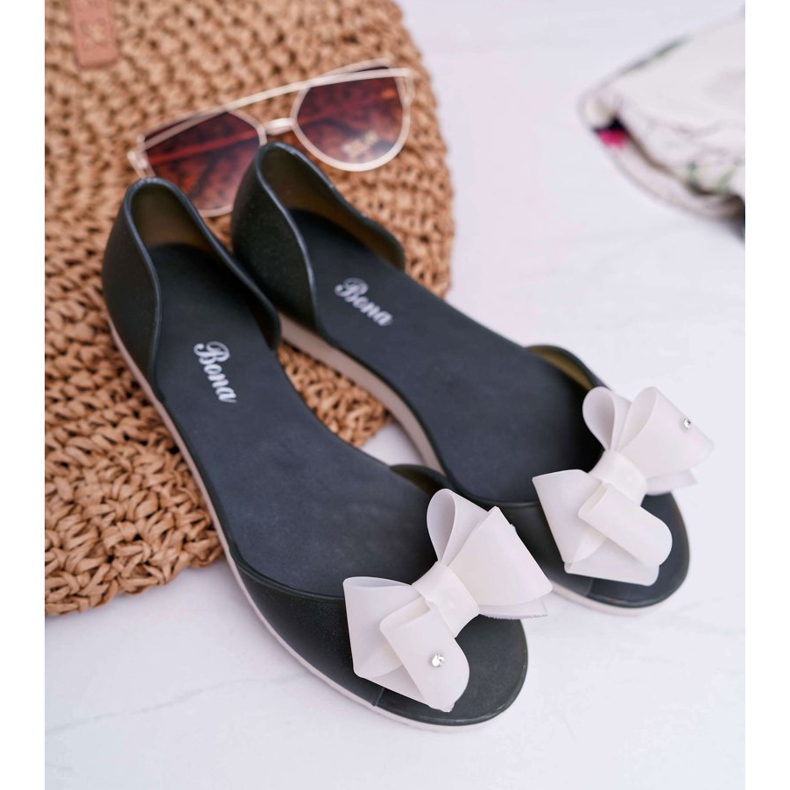 Balerini din cauciuc Meliski Bows Green Candy verde 1