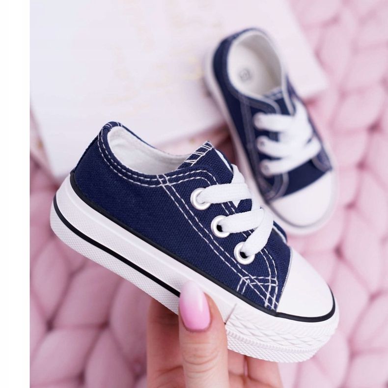 FRROCK Adidași clasici pentru copii Filemon de culoare albastru marină 2