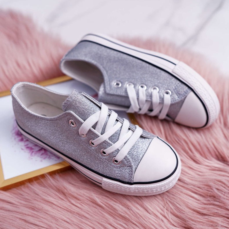 FRROCK Adidași pentru copii pentru tineri Brocart Silver Misty gri 2