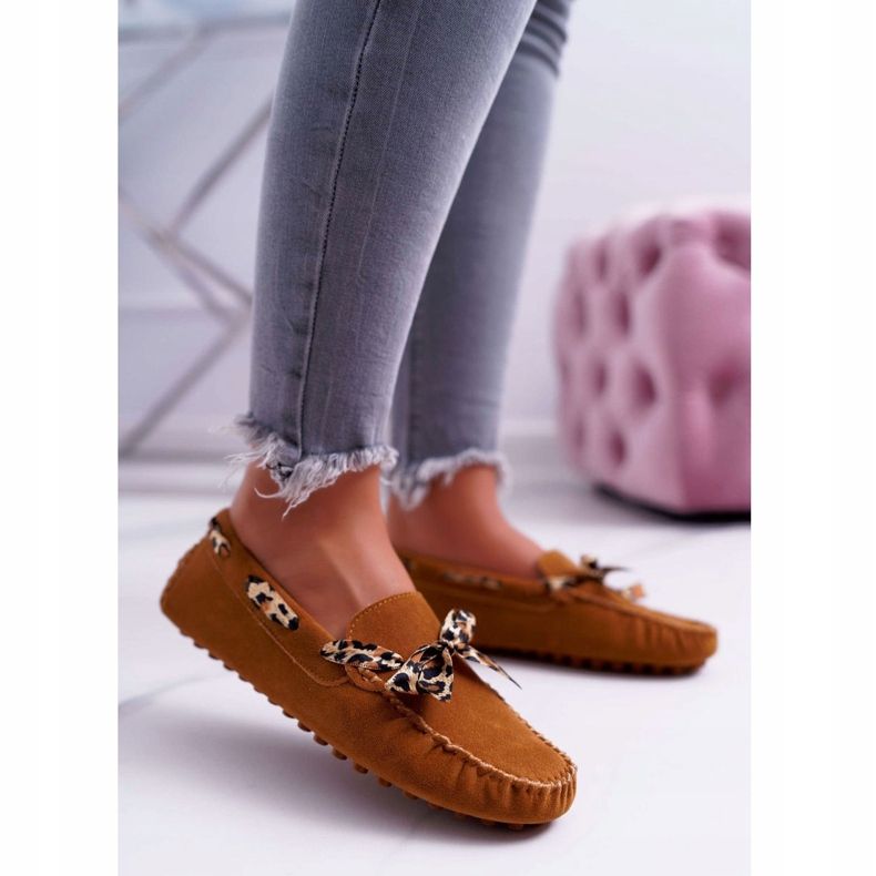 Mocasini de damă Lu Boo Comfortable Camel Plummy maro 2 Mocasini de damă Lu Boo Comfortable Camel Plummy maro 2