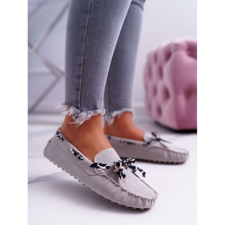 Mocasini de damă Lu Boo Comfortable Grey Plummy gri 1