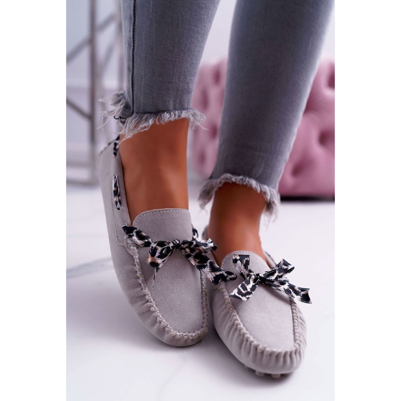 Mocasini de damă Lu Boo Comfortable Grey Plummy gri 2