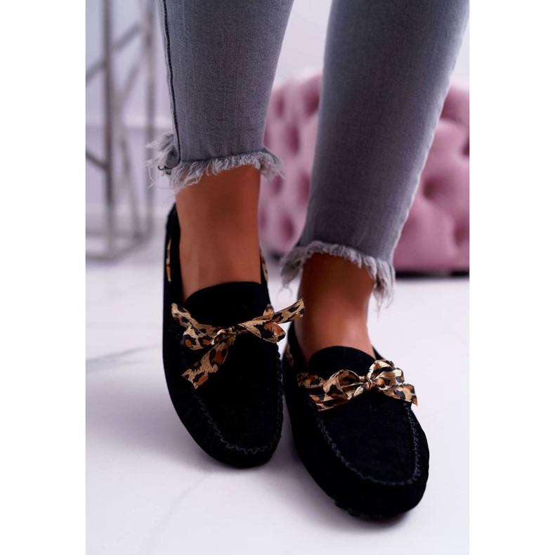 Mocasini de damă Lu Boo Comfortable Black Plummy negru 2 Mocasini de damă Lu Boo Comfortable Black Plummy negru 2
