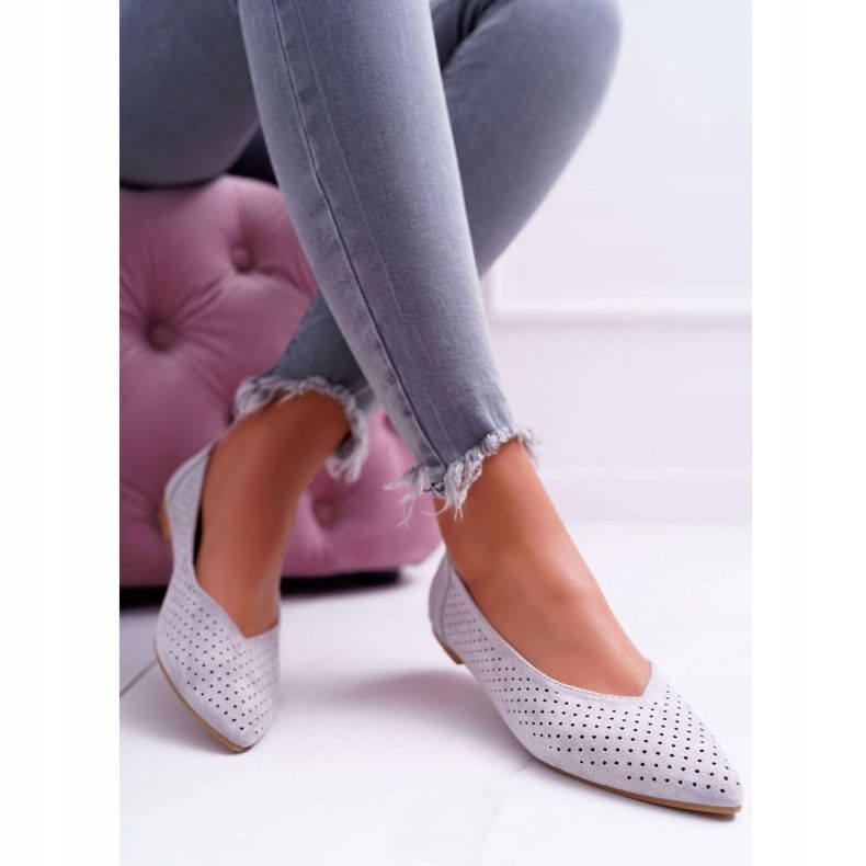Balerini de damă Lu Boo Deschis Grey Dessert gri 1
