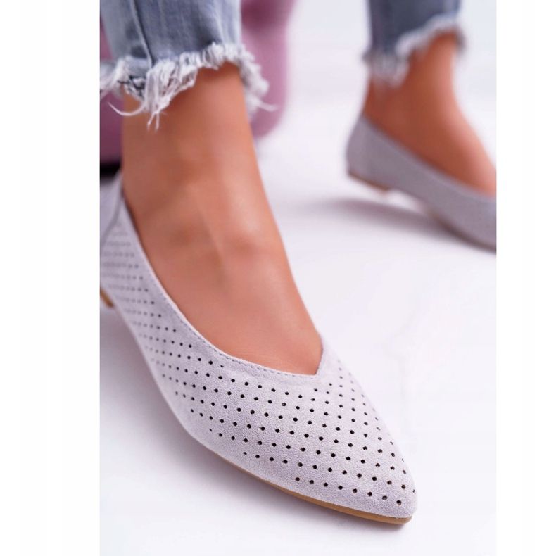 Balerini de damă Lu Boo Deschis Grey Dessert gri 2