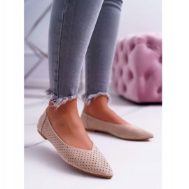 Balerini pentru femei Lu Boo Desert ajurat Desert bej 1 Balerini pentru femei Lu Boo Desert ajurat Desert bej 1