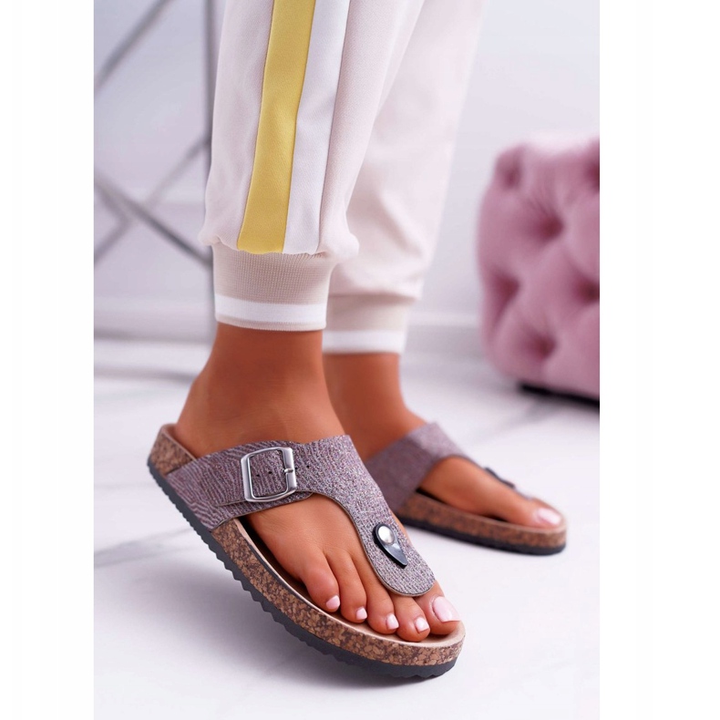 EVE Papuci gri Baisan pentru femei 1