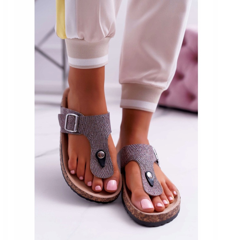 EVE Papuci gri Baisan pentru femei 2