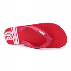 Papuci pentru bărbați Flip-flops Big Star Red AA174416 roșu 2