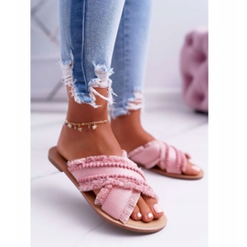 Papuci Material Femei Vices 7269 Pink Jamen roz 1