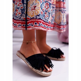 PV1 Papuci negri Boho Vices 8458 pentru femei negru 1