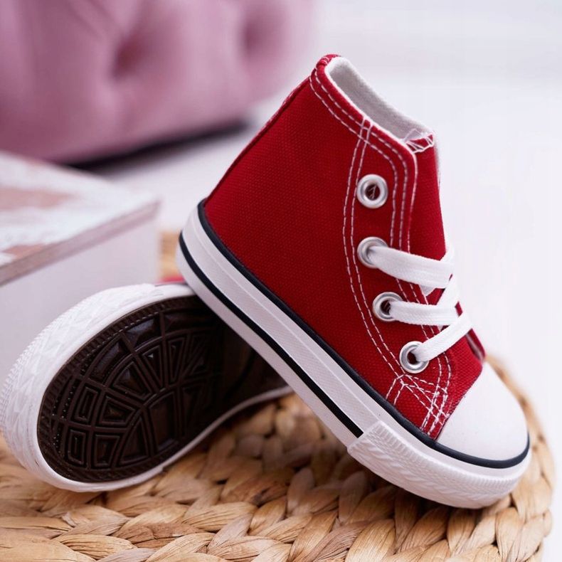 FRROCK Adidași clasici pentru copii roșii Filemon roșu 2