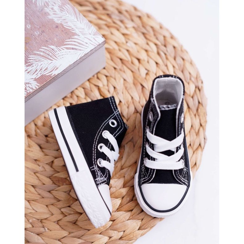 FRROCK Adidași clasici pentru copii negri Filemon negru 2