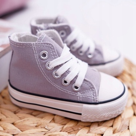 FRROCK Adidași clasici pentru copii cu fermoar gri Filemon 1