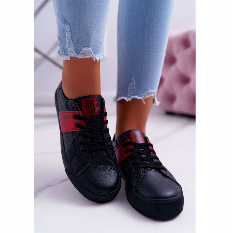 Adidași pentru femei Big Star Black EE274339 negru 2