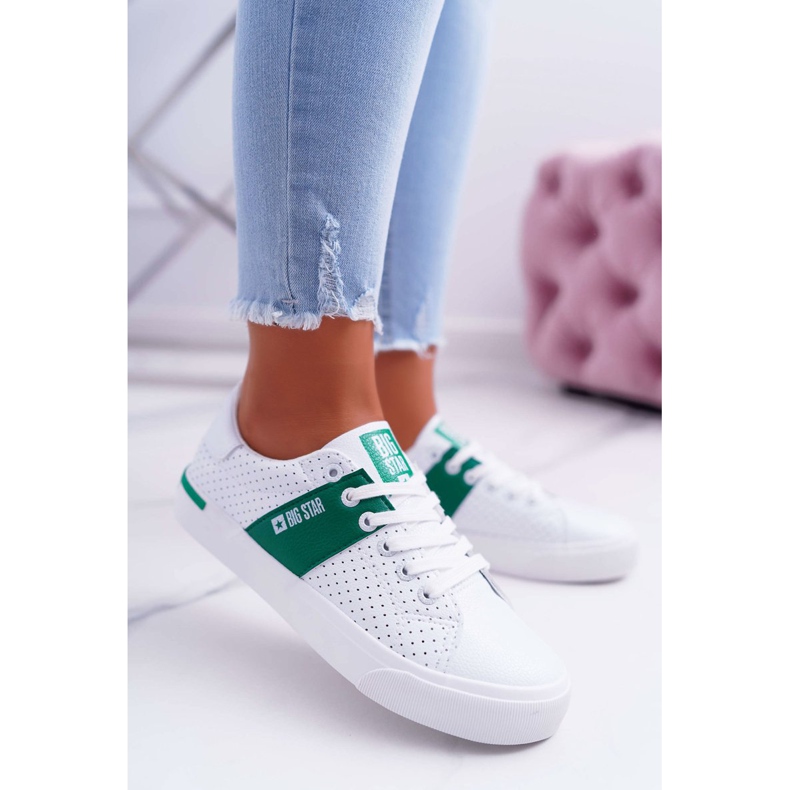 Adidași pentru femei Big Star White EE274336 alb 1