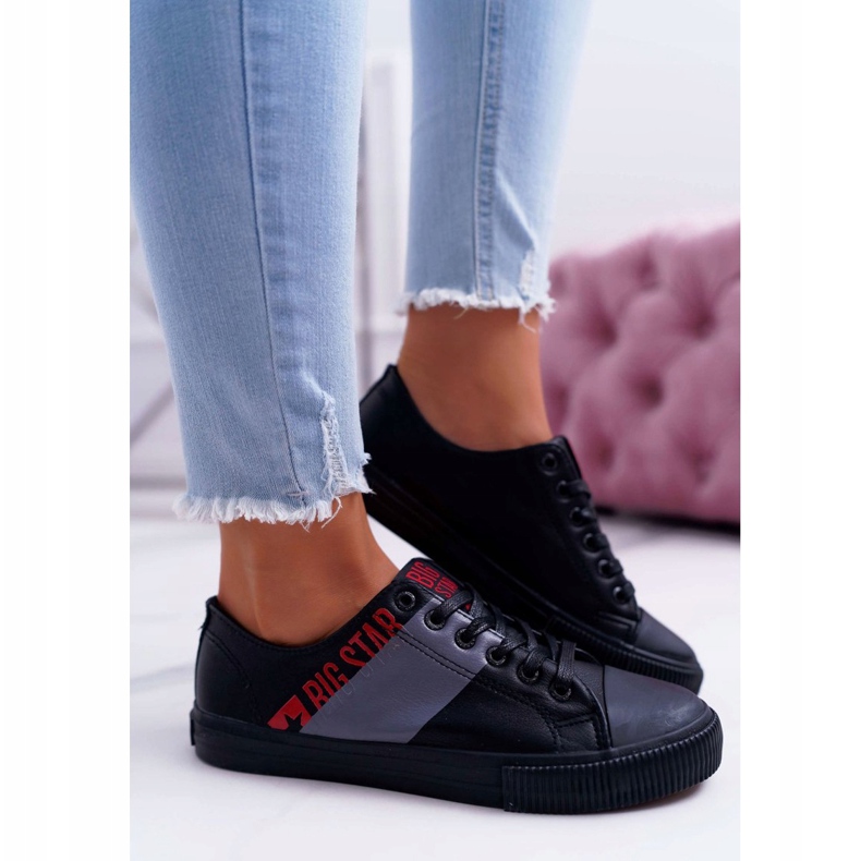 Adidași pentru femei Big Star Black EE274090 negru 2