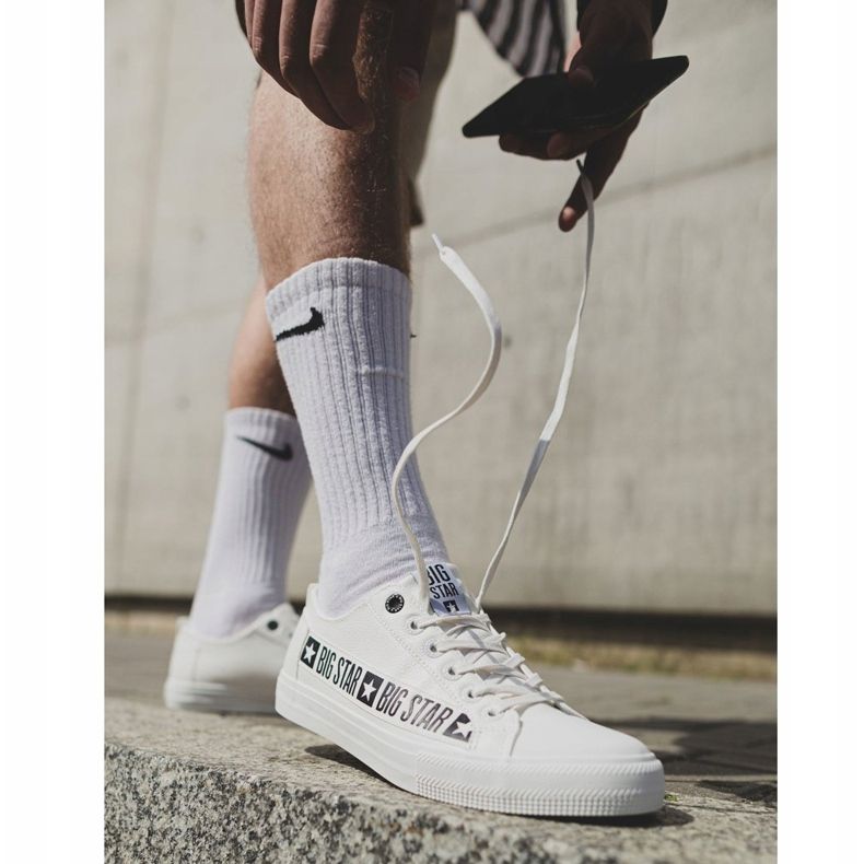 Adidași pentru bărbați Big Star White EE174070 alb 1