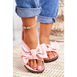 BUGO Papuci de damă pe praf de plută cu praf roz Wendy 2