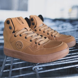 Încălțăminte sport pentru bărbați Big Star High Camel EE174432 maro 1