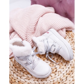 Cizme pentru fete pentru copii Big Star White EE374079 alb 1
