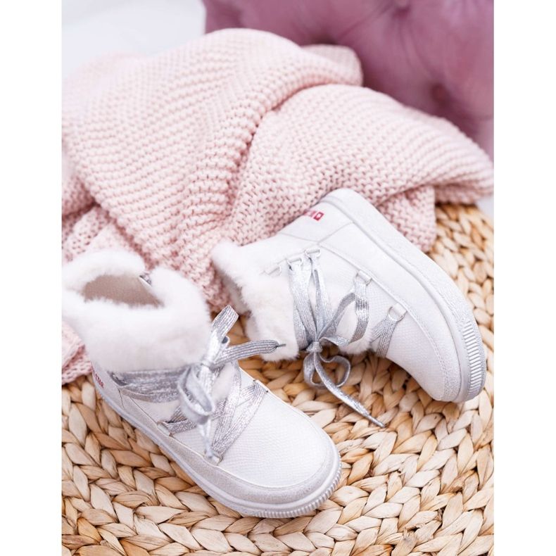 Cizme pentru fete pentru copii Big Star White EE374079 alb 1