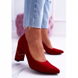 Pompele de damă Laura Messi Suede Red 2050 Tiffany roșu 1