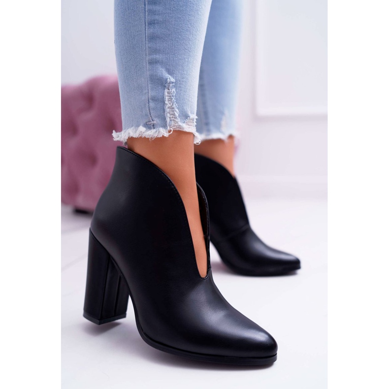 SEA Cizme de damă pe toc Slip On Black Mantana negru 1