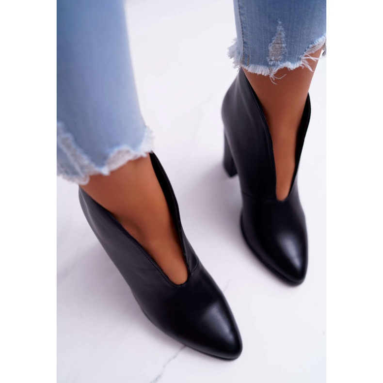 SEA Cizme de damă pe toc Slip On Black Mantana negru 2
